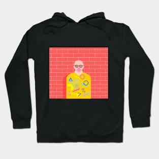 Hipster Bald Dude Hoodie